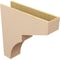 Ekena Millwork 8"W x 32"D x 32"H Thin Monterey Rough Cedar Woodgrain TimberThane Corbel, Primed Tan CORUR08X32X32MONRCPR - alternate 3